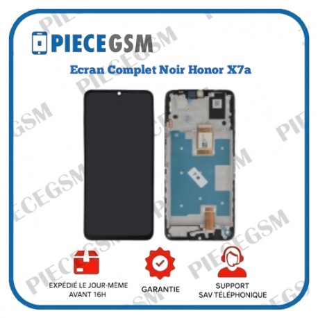 Ecran Complet Noir Honor X7a (avec châssis)