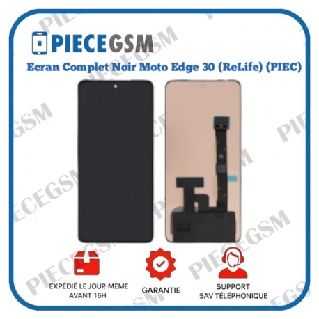 Ecran Complet Noir Motorola Edge 30 (ReLife) (PIEC)