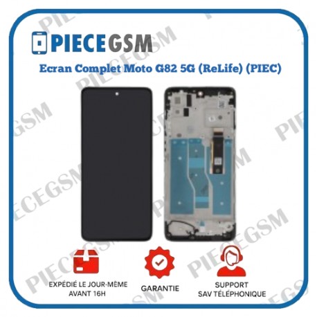 Ecran Complet Motorola G82 5G (avec châssis) (ReLife) (PIEC)