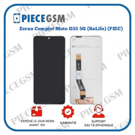 Ecran Complet Motorola G55 5G (Sans Châssis) (ReLife) (PIEC)