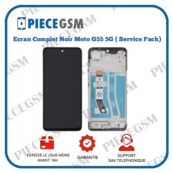 Ecran Complet Noir Moto G55 5G ( Service Pack)