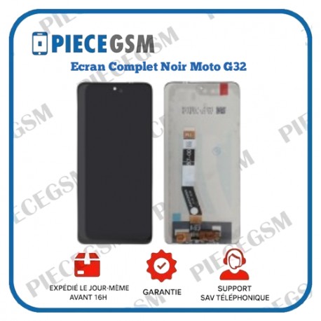 Ecran Complet Noir Motorola G32