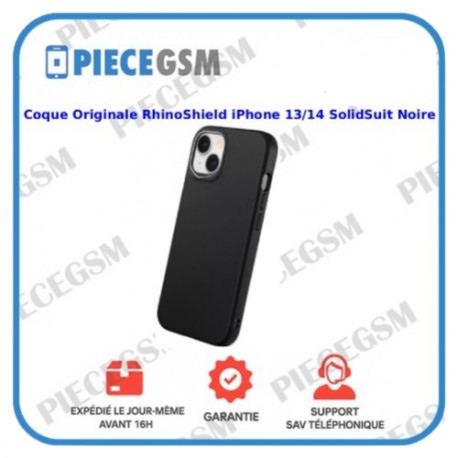 Coque Originale RhinoShield iPhone 13/14 SolidSuit Noire
