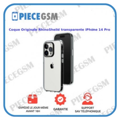 Coque Originale RhinoShield transparente pour iPhone 14 Pro