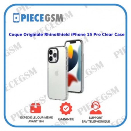 Coque Originale RHINOSHEILD pour iPhone 15 Pro Clear Case
