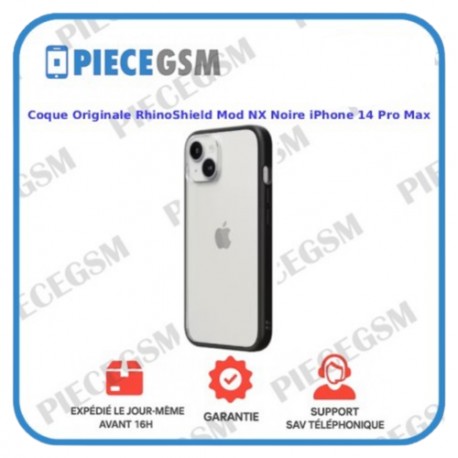 Coque Originale RhinoShield SolidSuit Mod NX Noire iPhone 14 Pro Max