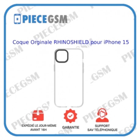 Coque Originale RHINOSHEILD iPhone 15 Clear Case