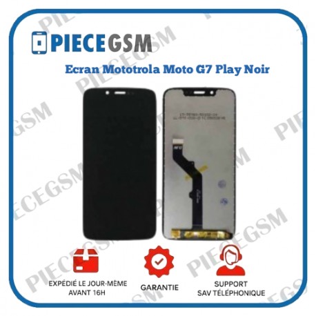 ECRAN pour MOTOROLA MOTO G7 PLAY NOIR