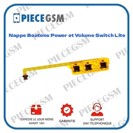 Nappe Boutons power et volume pour Nintendo switch lite