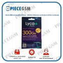 Carte SIM Prépayée Lycamobile Illimité + 300 Go d'Internet en France et 16 Go en Europe