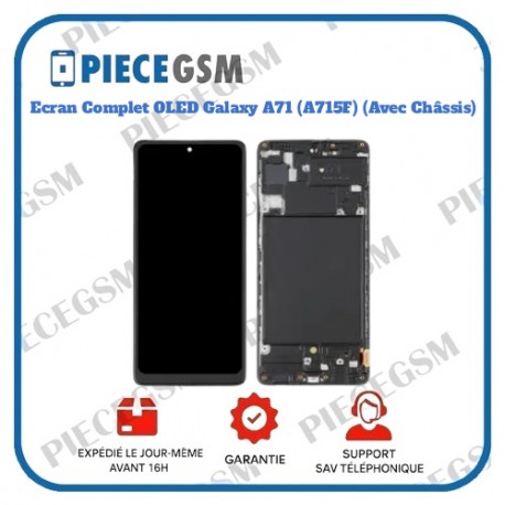 Ecran Complet OLED Galaxy A71 (A715F) (Avec Châssis)