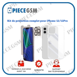 KIT DE PROTECTION COMPLET POUR IPHONE 12 / 12 PRO