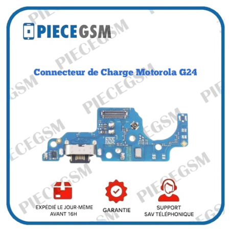 Écran Complet Noir pour Motorola Moto G24 – Service Pack pas cher