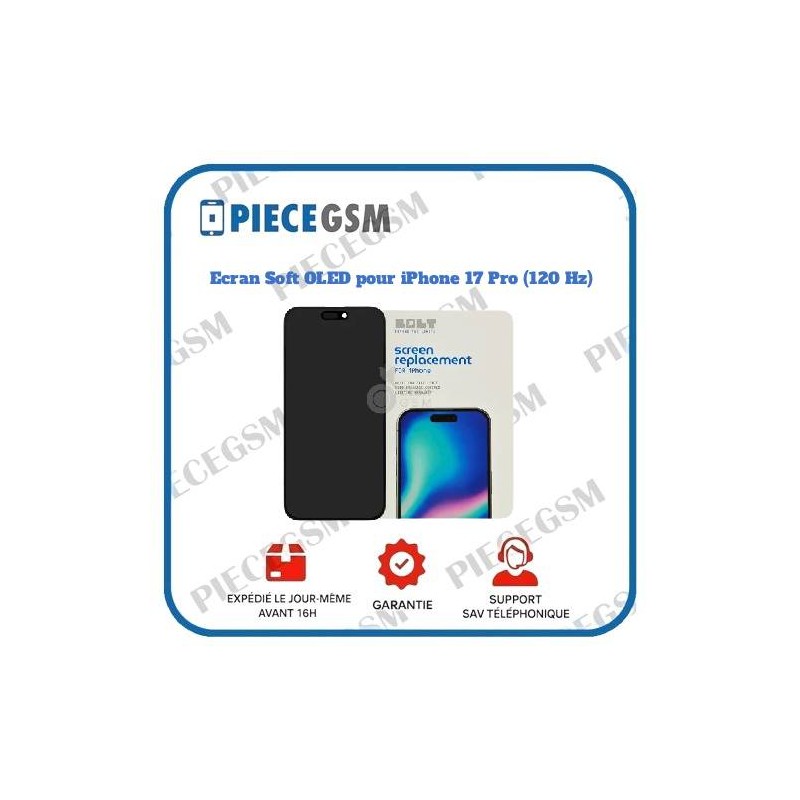 Ecran Complet iPhone 13 Pro 120 Hz (Soft OLED) (BOLT) pas cher
