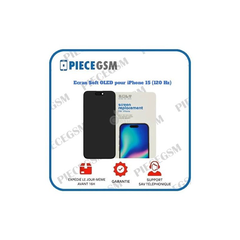 Ecran Complet iPhone 13 Pro 120 Hz (Soft OLED) (BOLT) pas cher