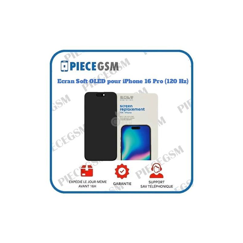 Ecran Complet iPhone 13 Pro 120 Hz (Soft OLED) (BOLT) pas cher