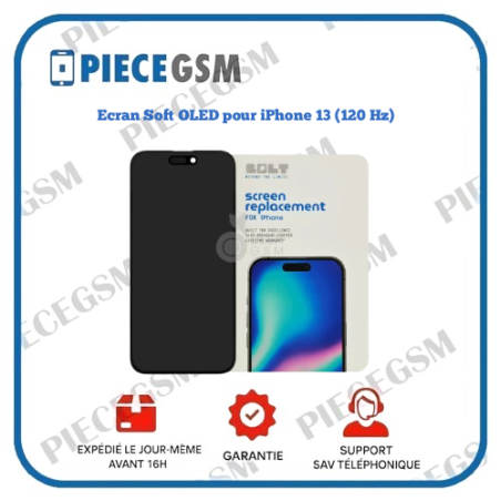 Ecran Complet iPhone 13 Pro 120 Hz (Soft OLED) (BOLT) pas cher