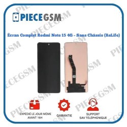 Écran Complet Redmi Note 15 4G – Sans Châssis (ReLife)