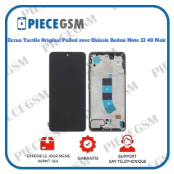 Ecran Tactile Original Pulled avec Châssis Redmi Note 13 4G Noir