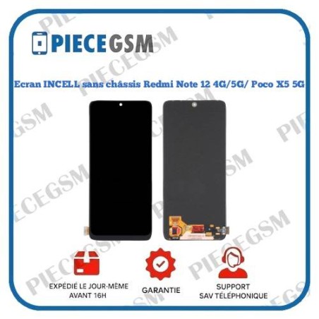 Ecran INCELL sans châssis Redmi Note 12 4G/5G/ Poco X5 5G