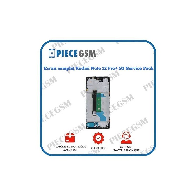 Écran complet Xiaomi Redmi Note 12 Pro+ 5G Service Pack