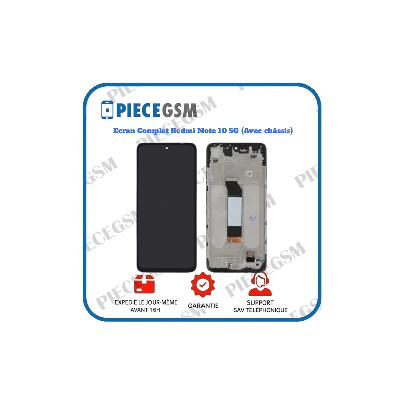 Ecran Complet Redmi Note 10 5G (Avec châssis)