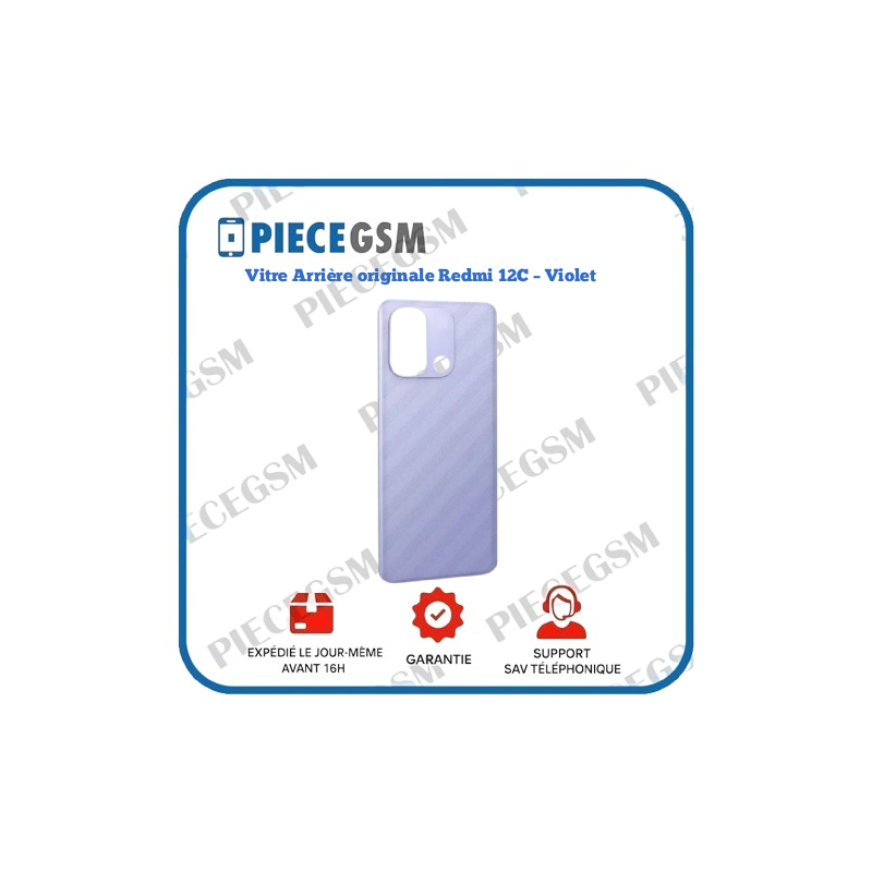 Vitre Arrière originale Redmi 12C – Violet