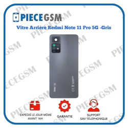 Vitre Arrière originale Redmi Note 11 Pro 5G – Noir