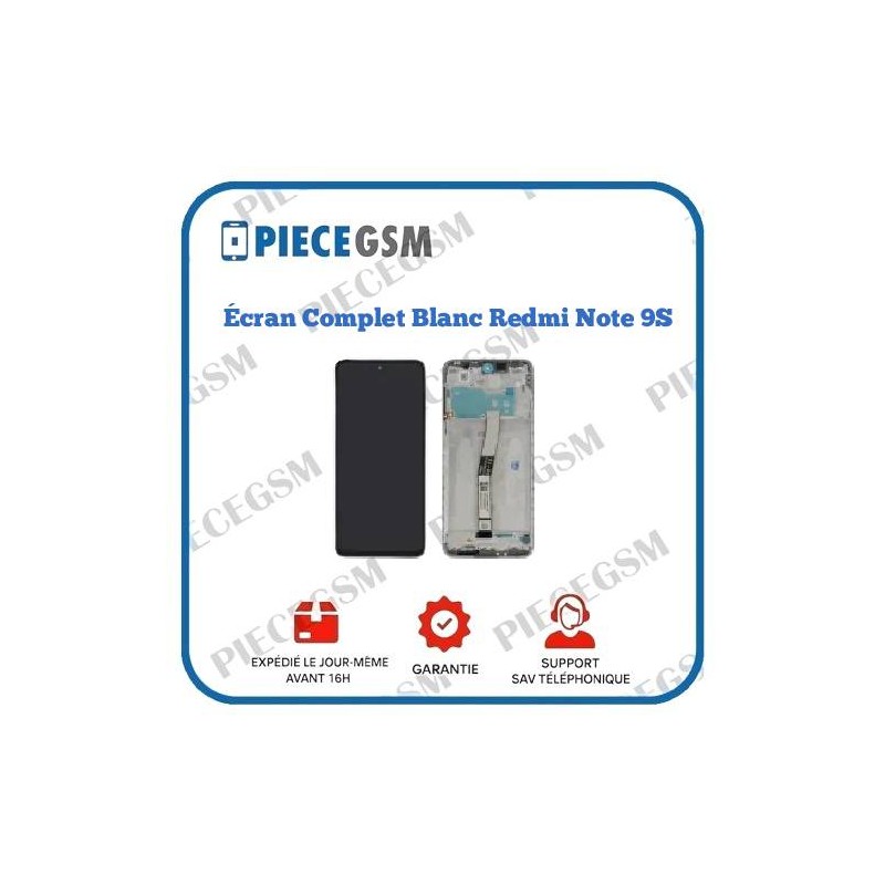 Écran Complet Blanc Redmi Note 9S