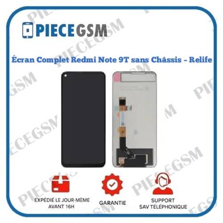 Écran Complet Redmi Note 9T sans Châssis Relife