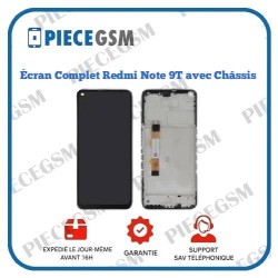 Écran Complet Redmi Note 9T avec Châssis