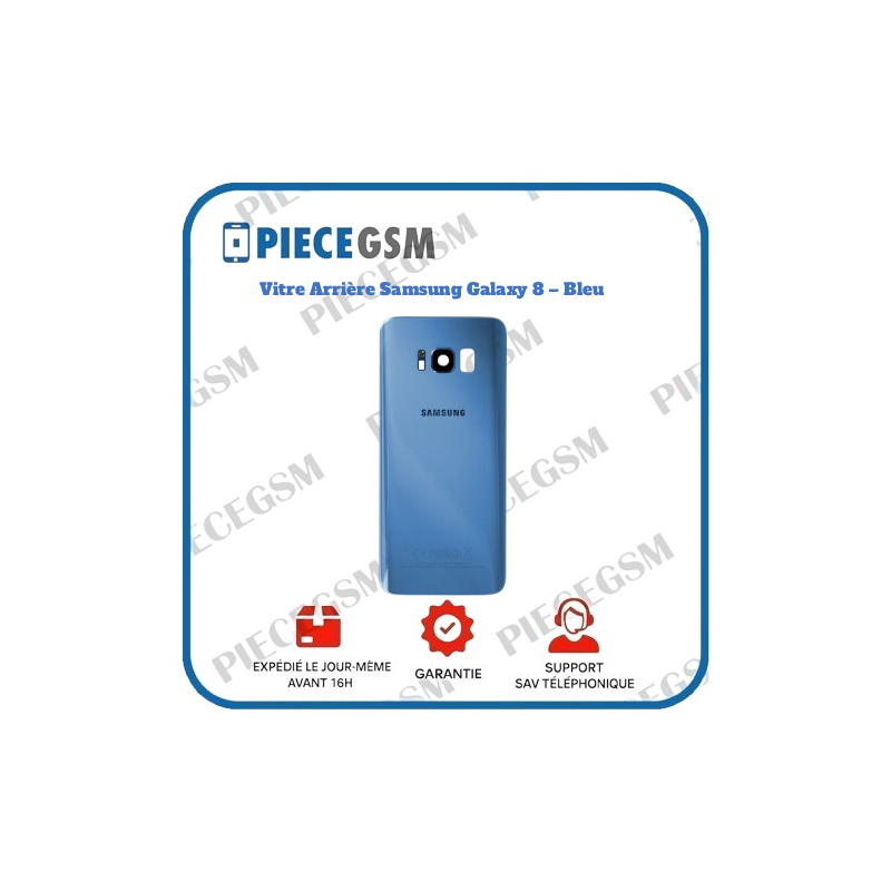Vitre Arrière originale Samsung Galaxy 8 – Bleu
