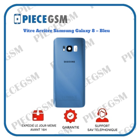 Vitre Arrière originale Samsung Galaxy 8 – Bleu