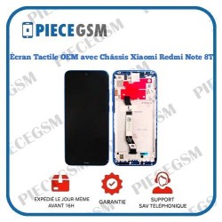 Écran Tactile OEM avec Châssis Xiaomi Redmi Note 8T Bleu