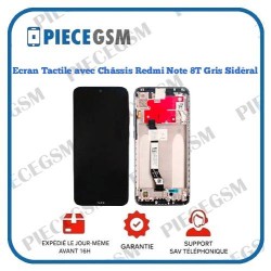 Écran Tactile OEM avec Châssis Xiaomi Redmi Note 8T Gris Sidéral