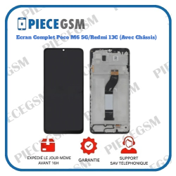 Ecran Complet Poco M6 5G/Redmi 13C (Avec Châssis)