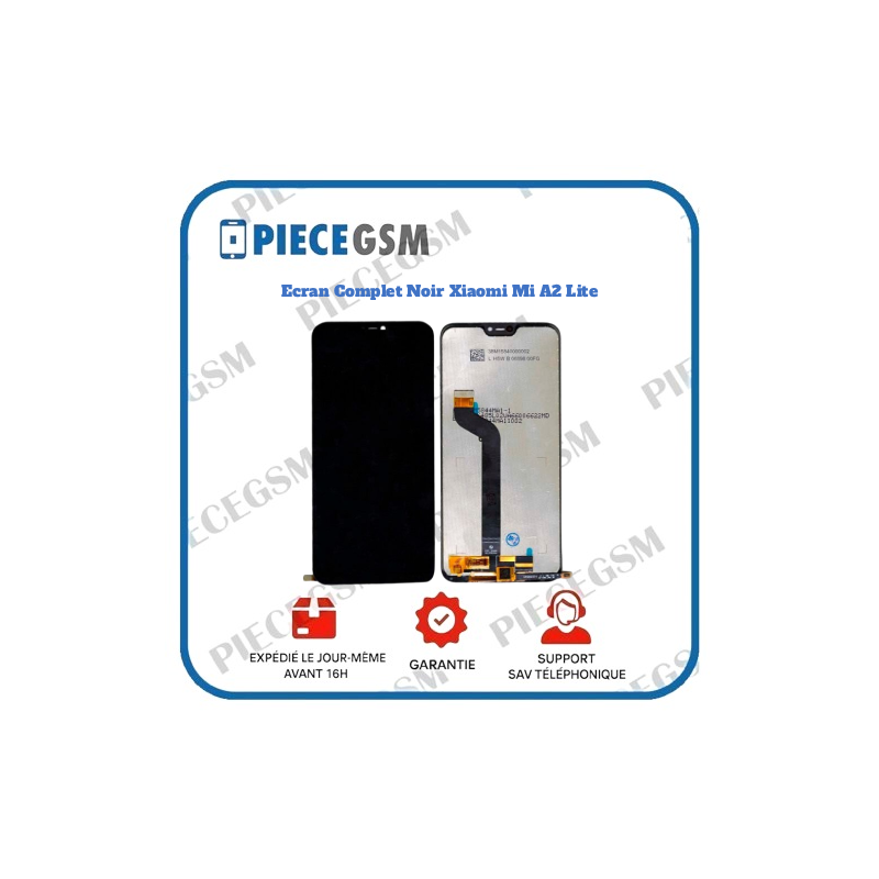 Ecran Complet Noir Xiaomi Mi A2 Lite