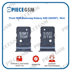 Tiroir SIM Samsung Galaxy A80 (A805F) - Noir