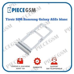 Tiroir SIM Samsung Galaxy A52s blanc