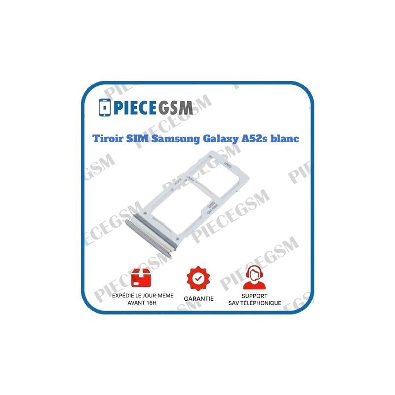 Tiroir SIM Samsung Galaxy A52s blanc