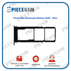Tiroir Sim Samsung Galaxy A20s (A202 ) - Noir