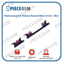 Bouton power et Volume Huawei Mate 20 Lite - Bleu