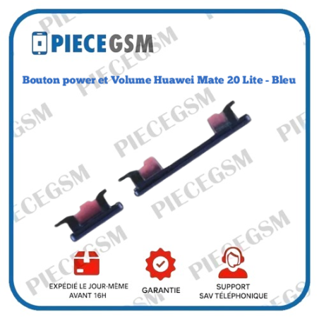 Bouton power et Volume Huawei Mate 20 Lite - Bleu