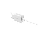 KIT CHARGEUR USB / LIGHTNING V3 - DEVIA SMART SERIES - EU 2A 5V 1USB - BLANC